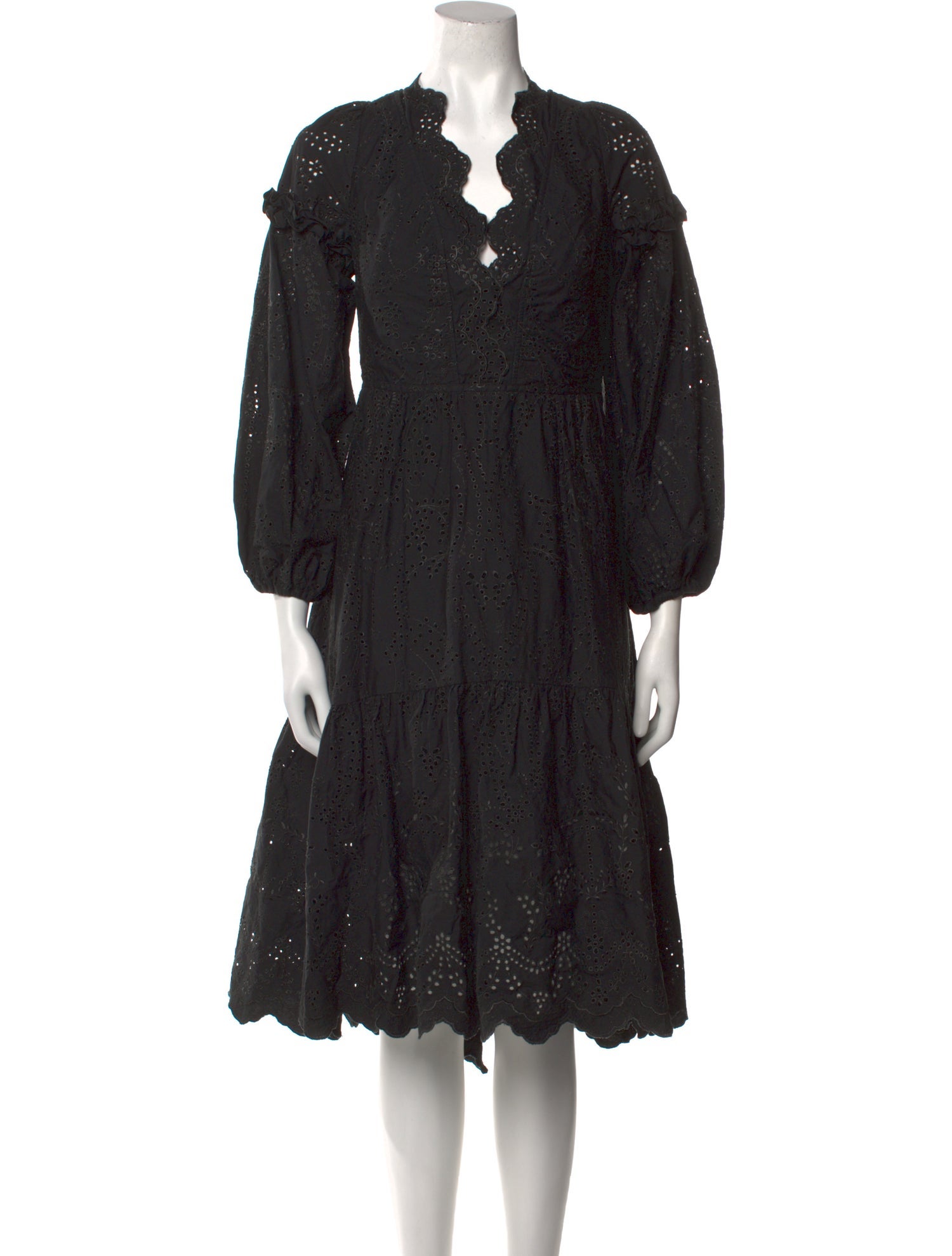 Marchesa Rosa Printed Midi Length Dress