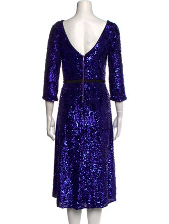 Marchesa Notte Nylon Midi Length Dress