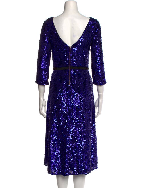 Marchesa Notte Nylon Midi Length Dress