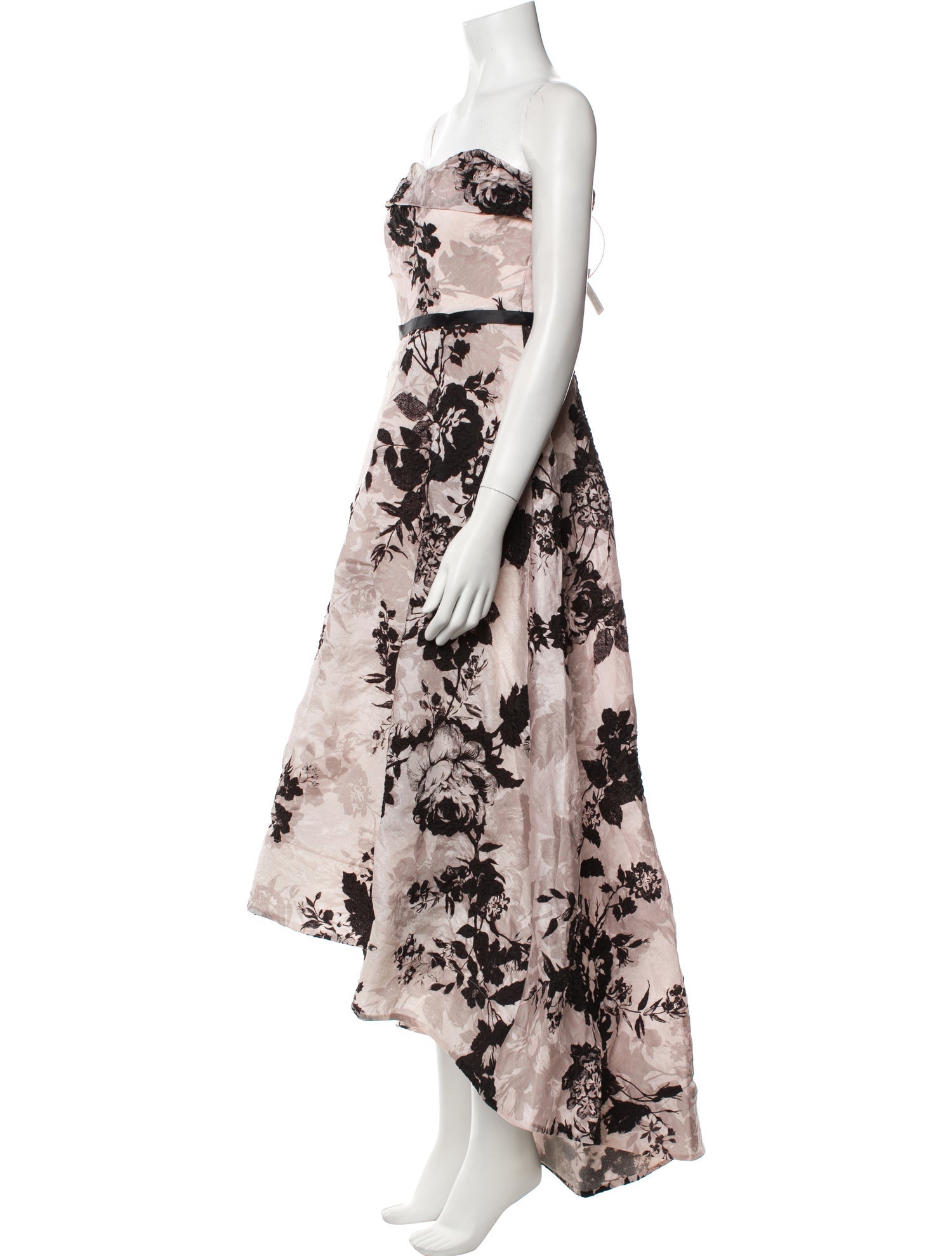 Marchesa Notte Floral Print Long Dress w/ Tags
