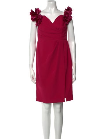 Marchesa Notte Dresses V-Neck Mini Dress M