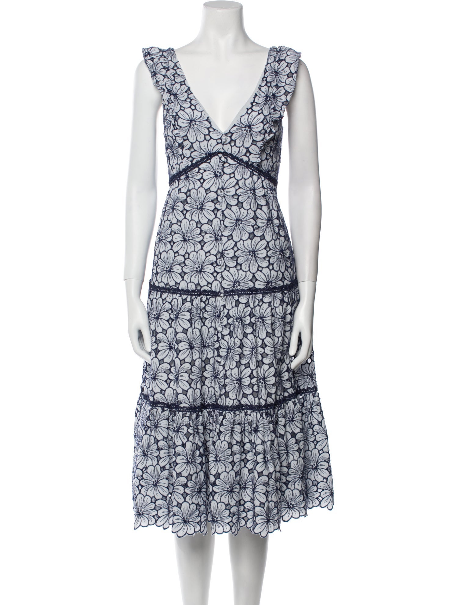 ワンピース MARCHESA NOTTE Marchesa Notte One Shoulder Floral Dress - Runway Catalog