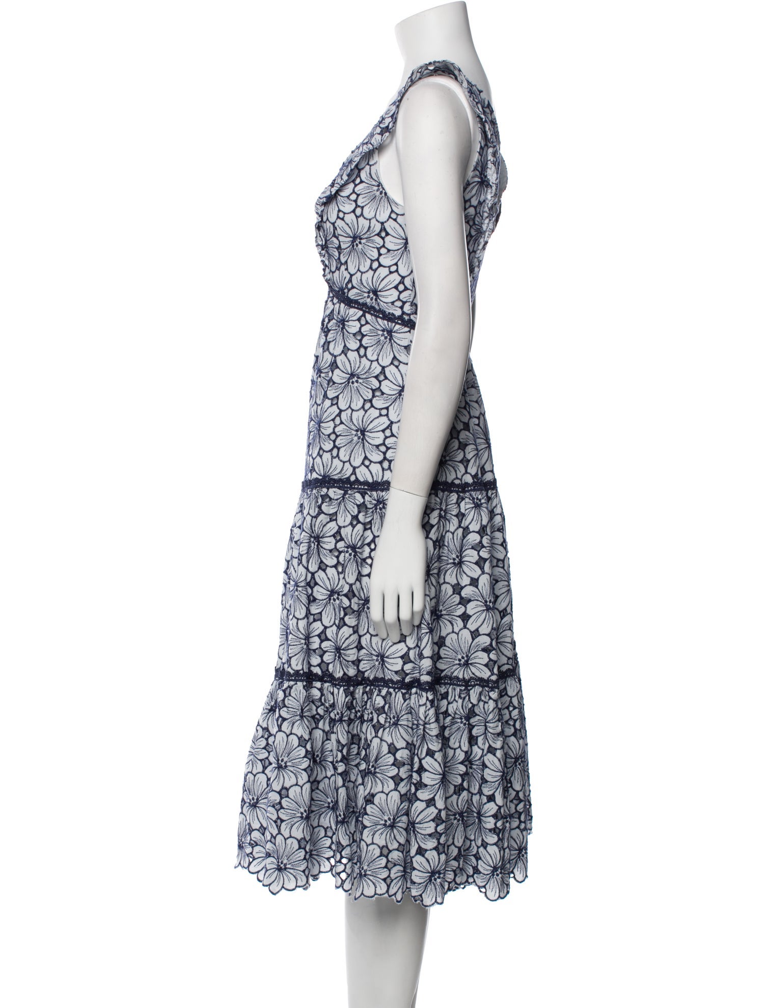 ワンピース MARCHESA NOTTE Marchesa Notte One Shoulder Floral Dress - Runway Catalog