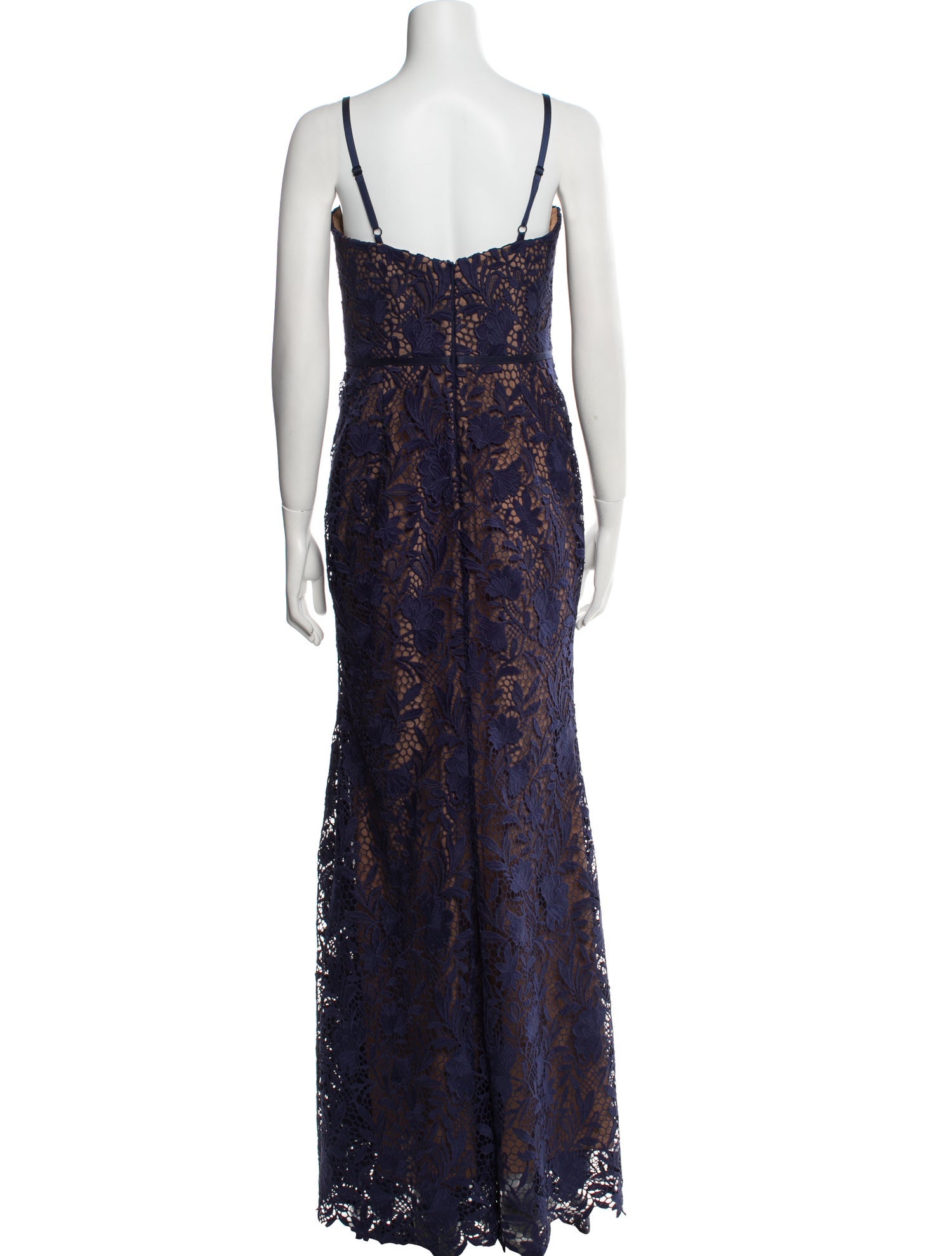 Marchesa Notte Lace Long Dress