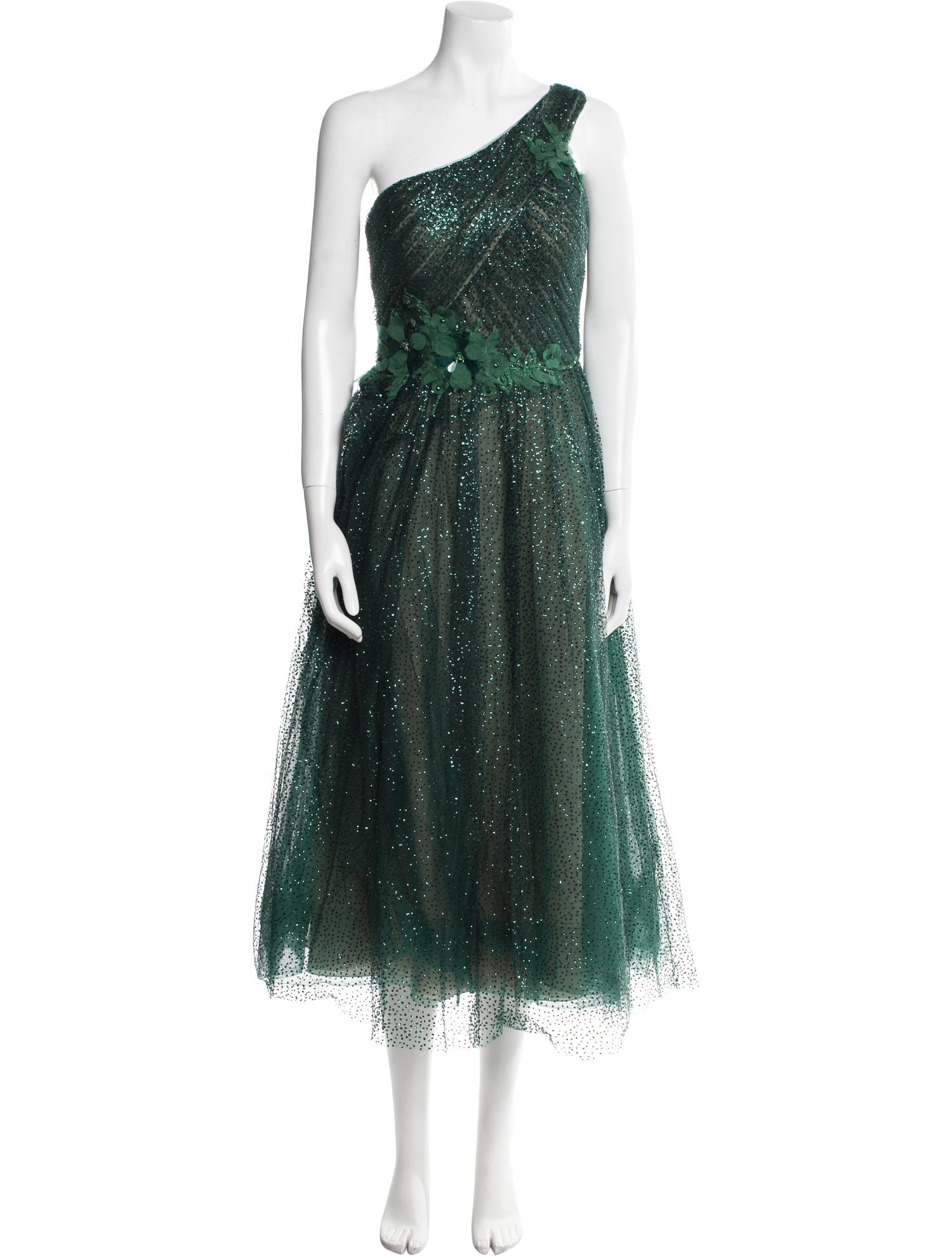 Marchesa Notte Nylon Long Dress