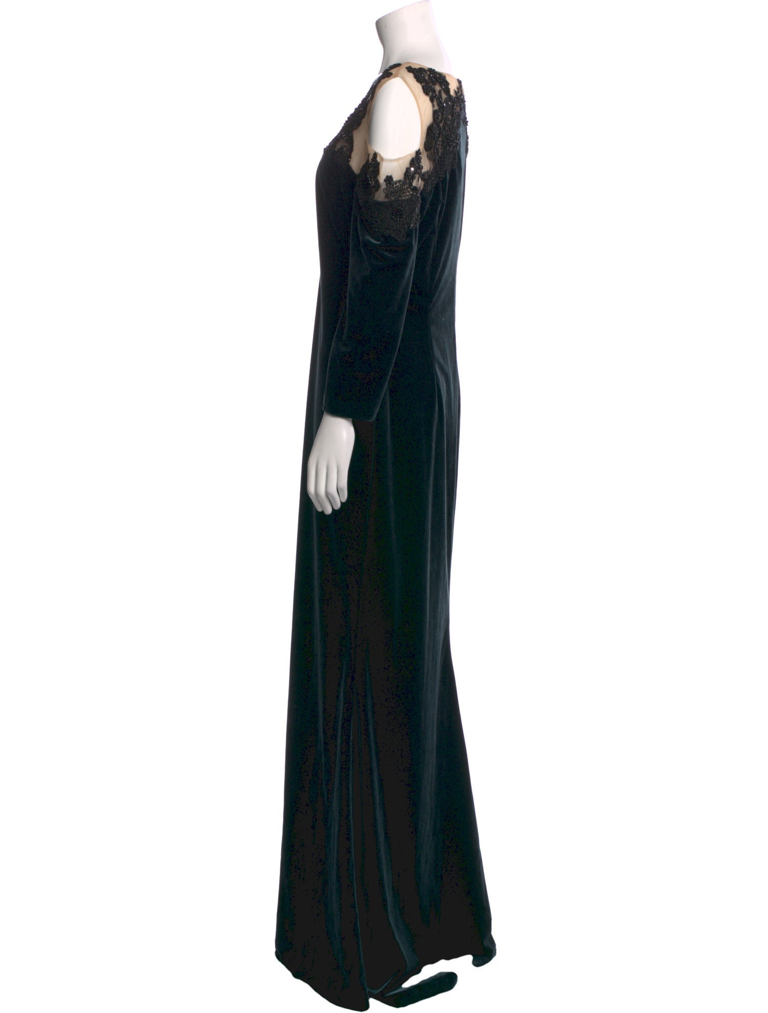 Marchesa Notte V-Neck Long Dress w/ Tags
