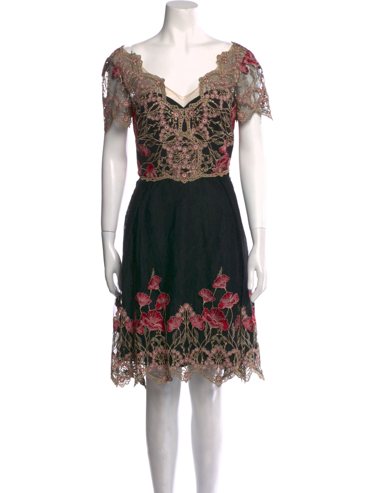 Marchesa Notte Nylon Mini Dress