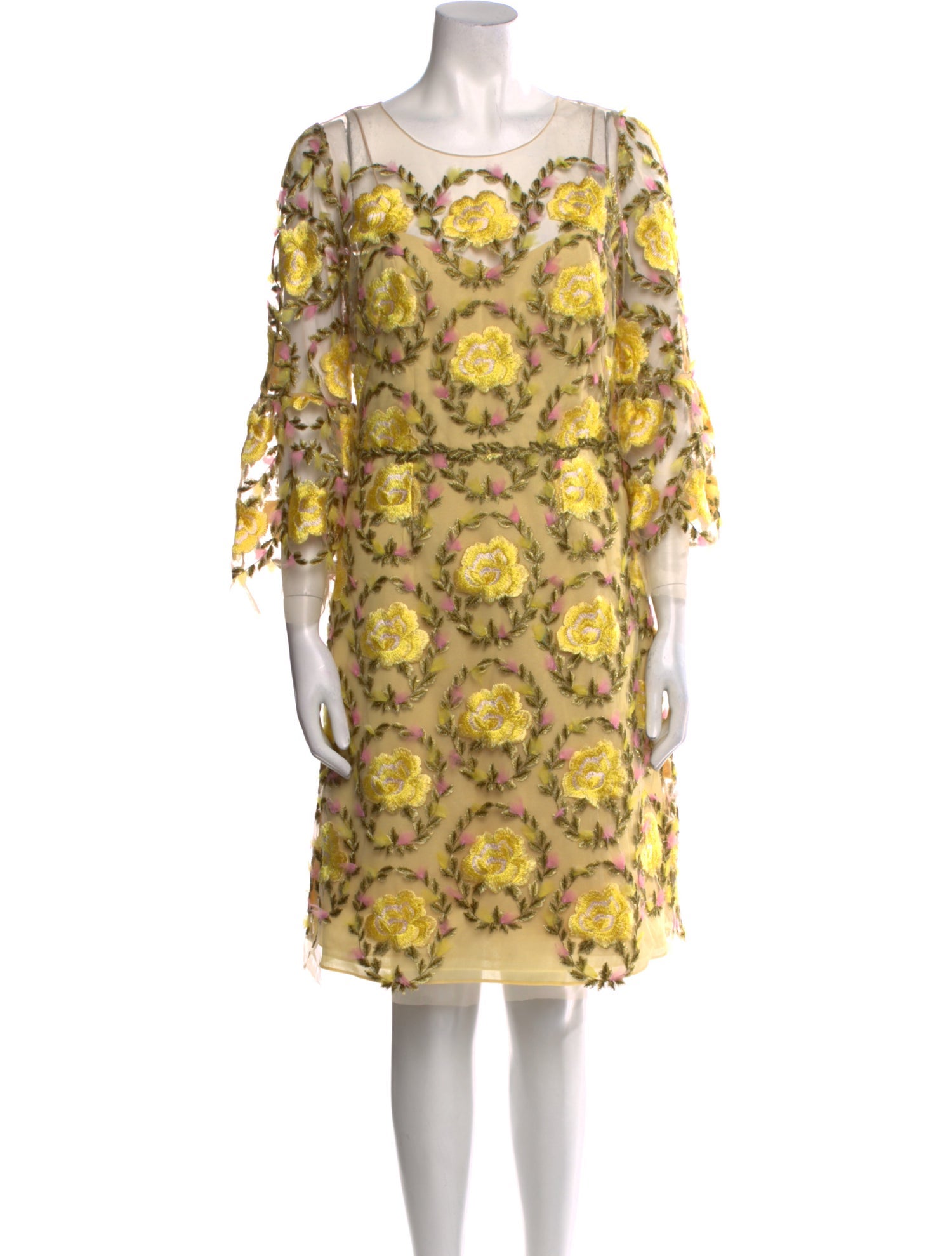 Marchesa Notte Nylon Knee-Length Dress