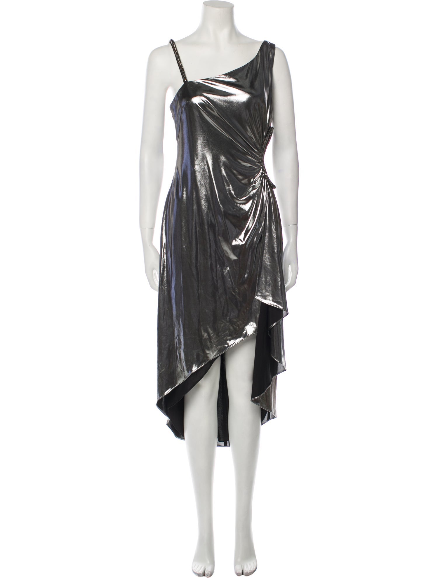 Marchesa Notte Cowl Neck Long Dress