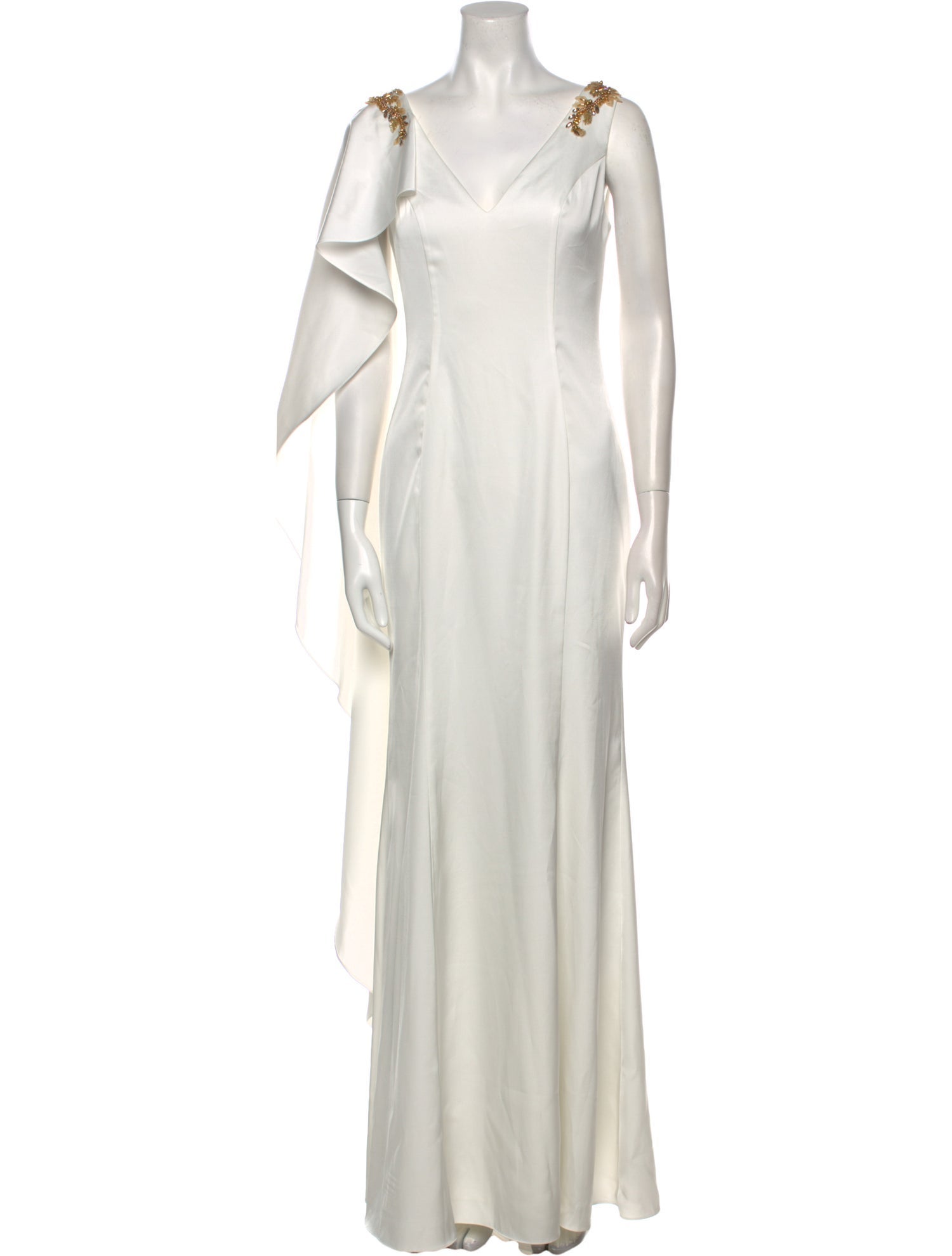 Marchesa Notte V-Neck Long Dress w/ Tags