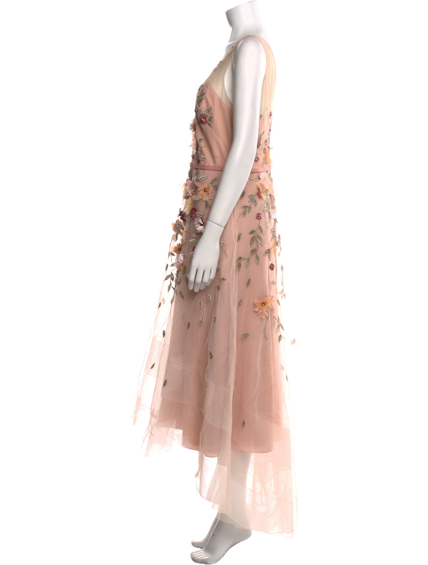 Marchesa Notte Nylon Long Dress