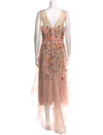 Marchesa Notte Nylon Long Dress