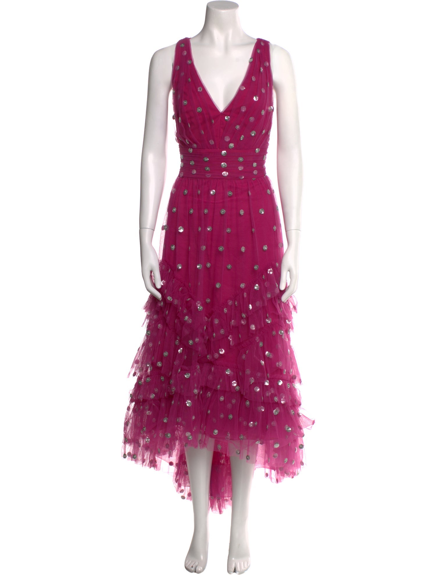 Marchesa Notte Nylon Long Dress
