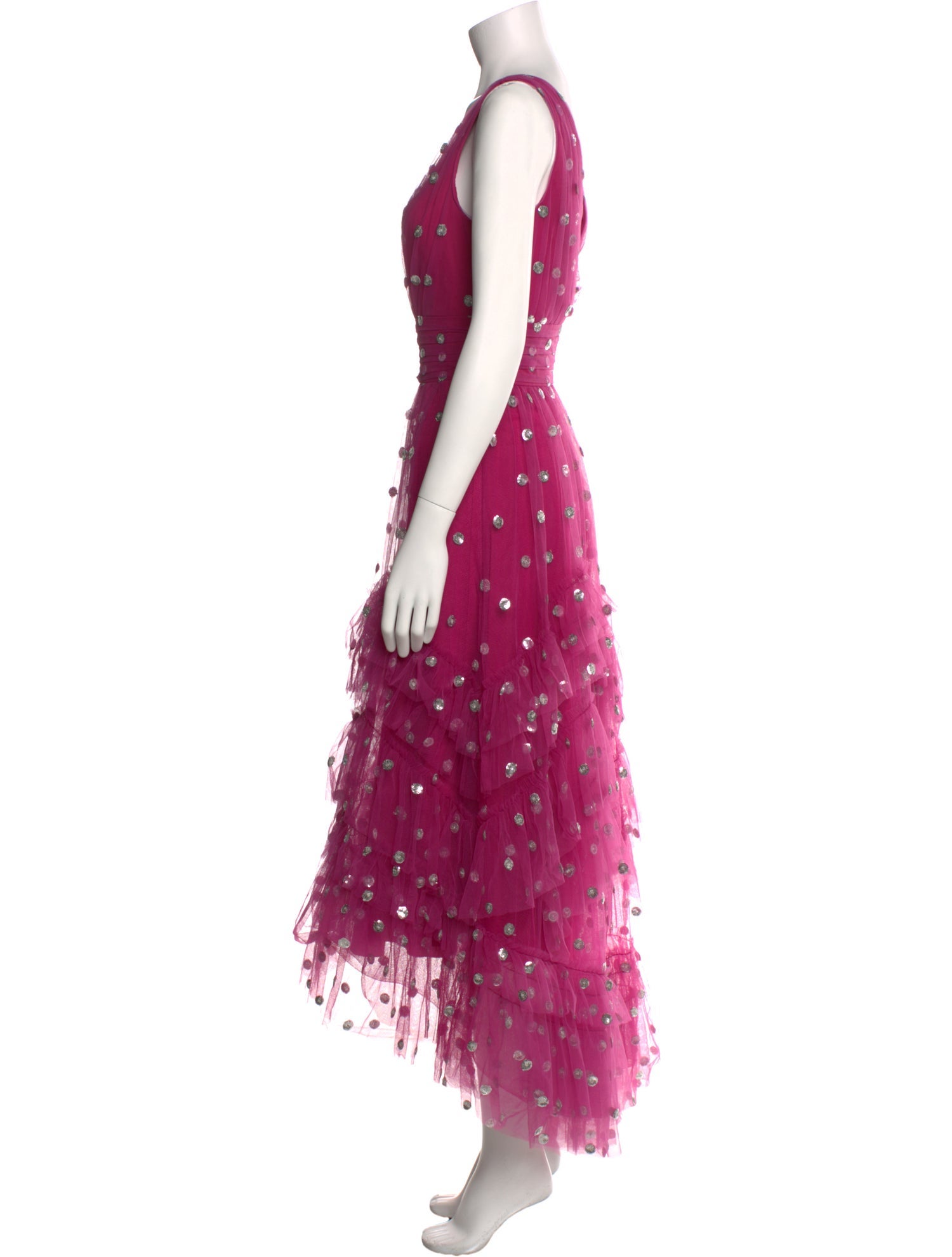 Marchesa Notte Nylon Long Dress