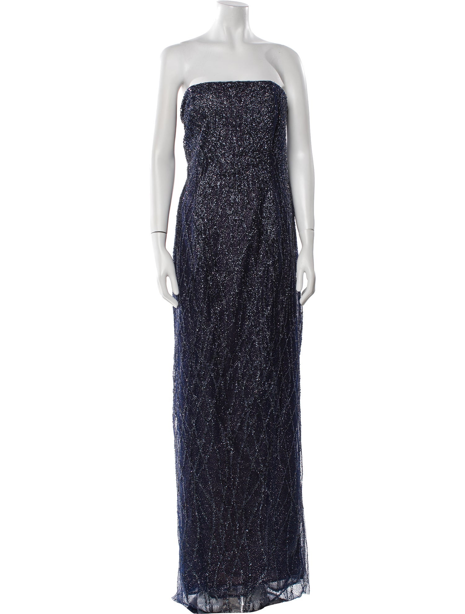 Marchesa Notte Strapless Long Dress w/ Tags