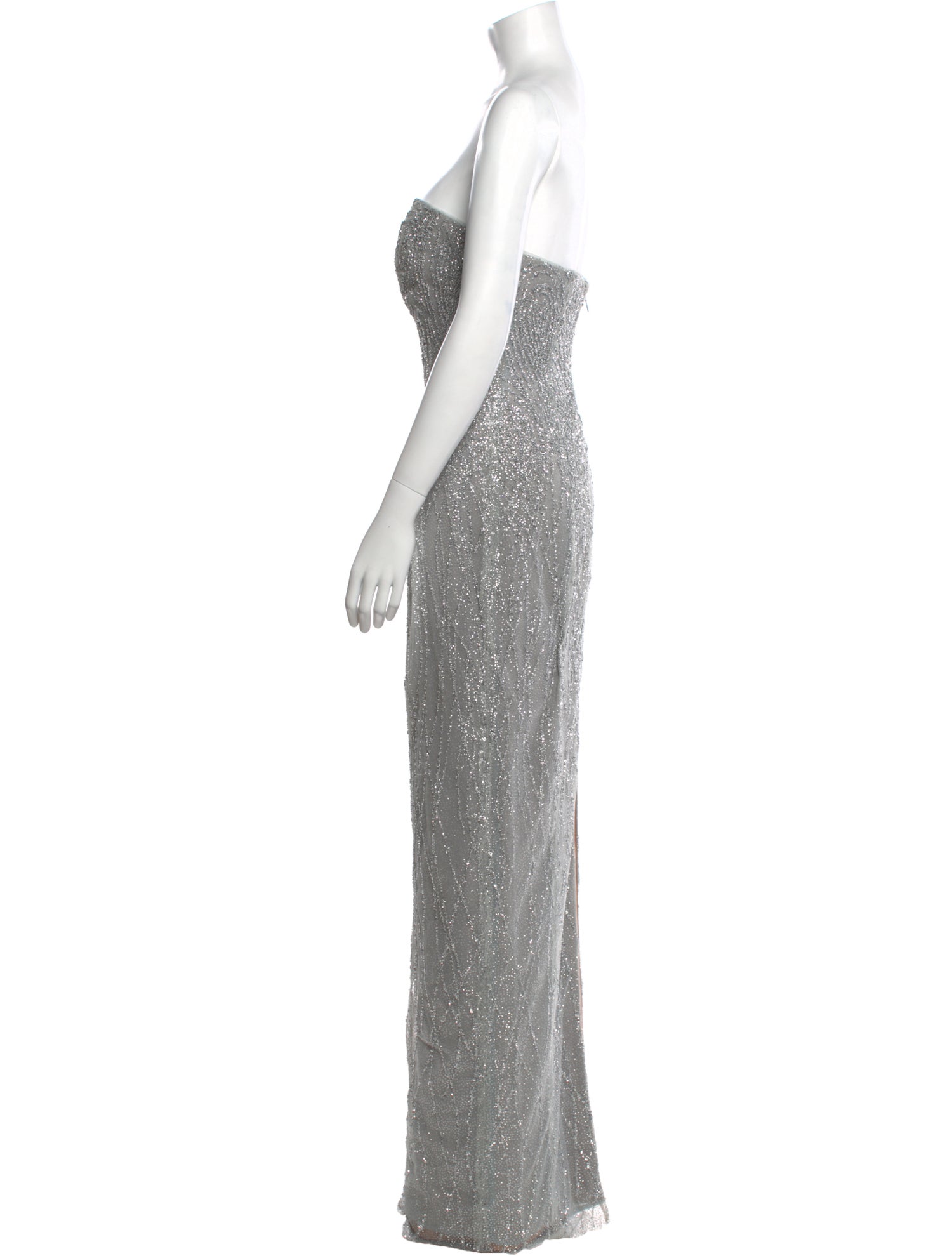 Marchesa Notte Strapless Long Dress