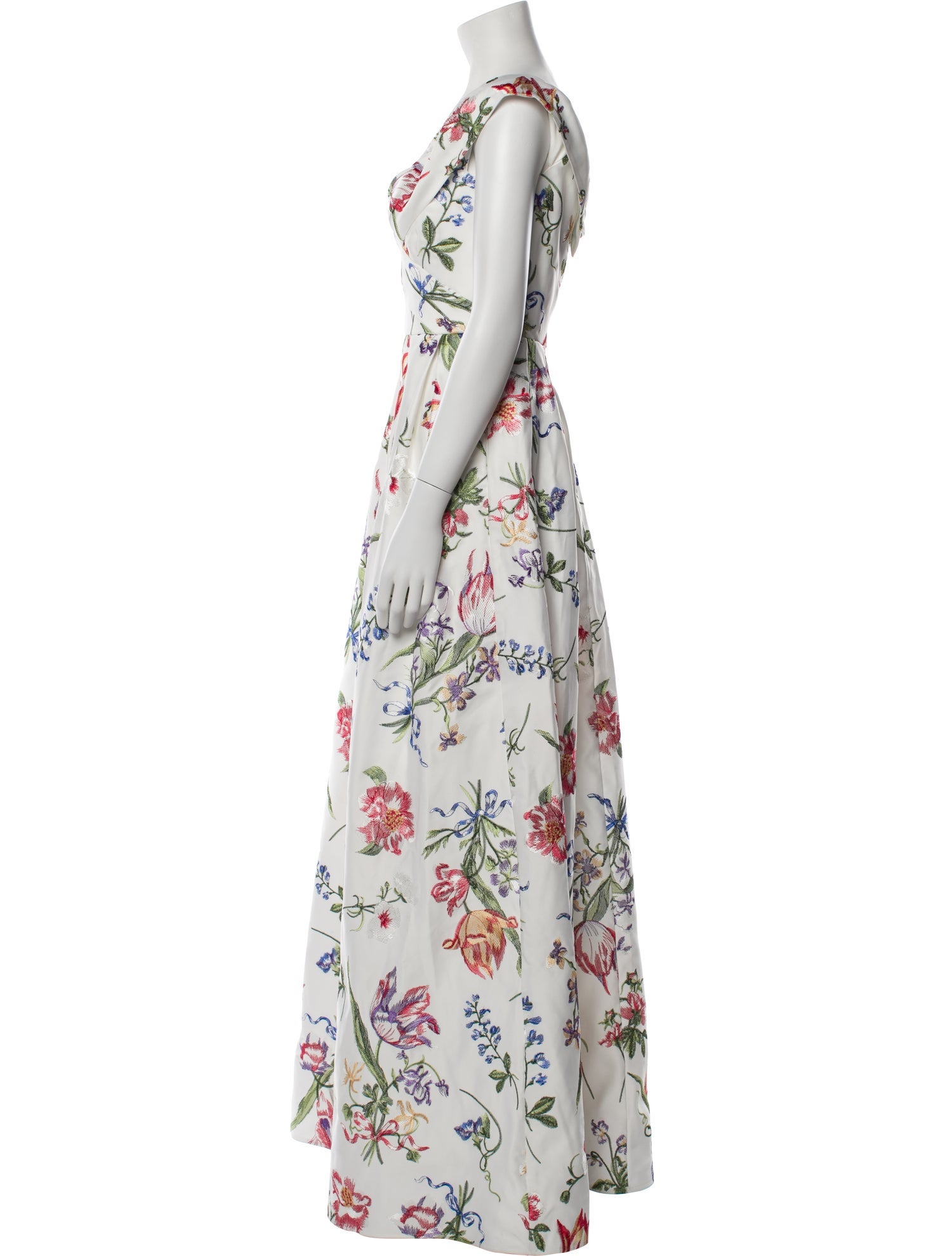 Marchesa Notte Linen Long Dress