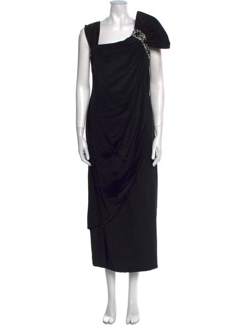 Marchesa Notte Silk Long Dress