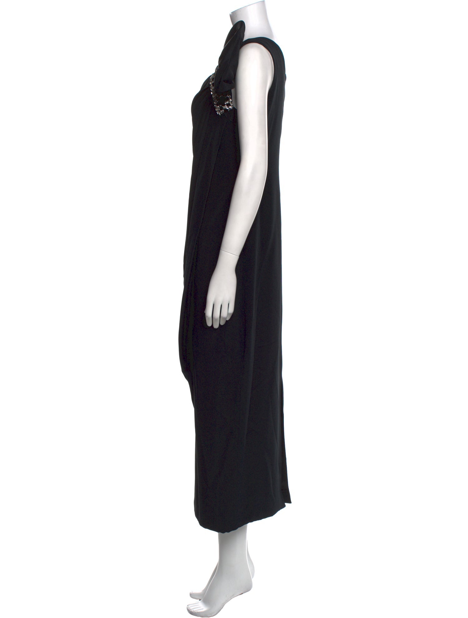 Marchesa Notte Silk Long Dress