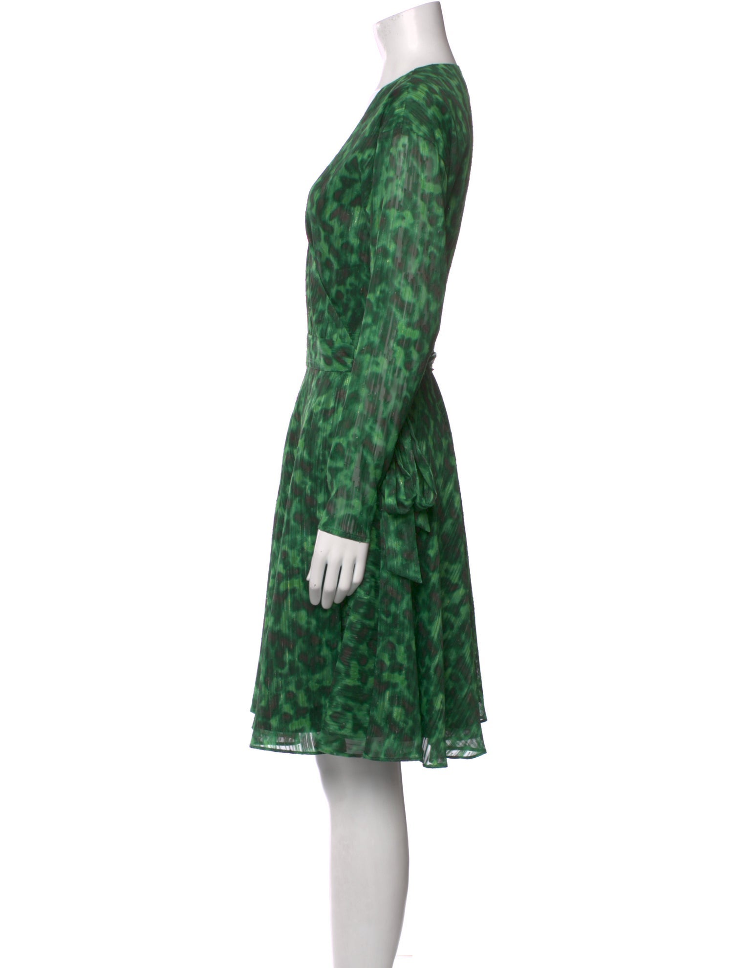 Marchesa Notte Printed Knee-Length Dress w/ Tags