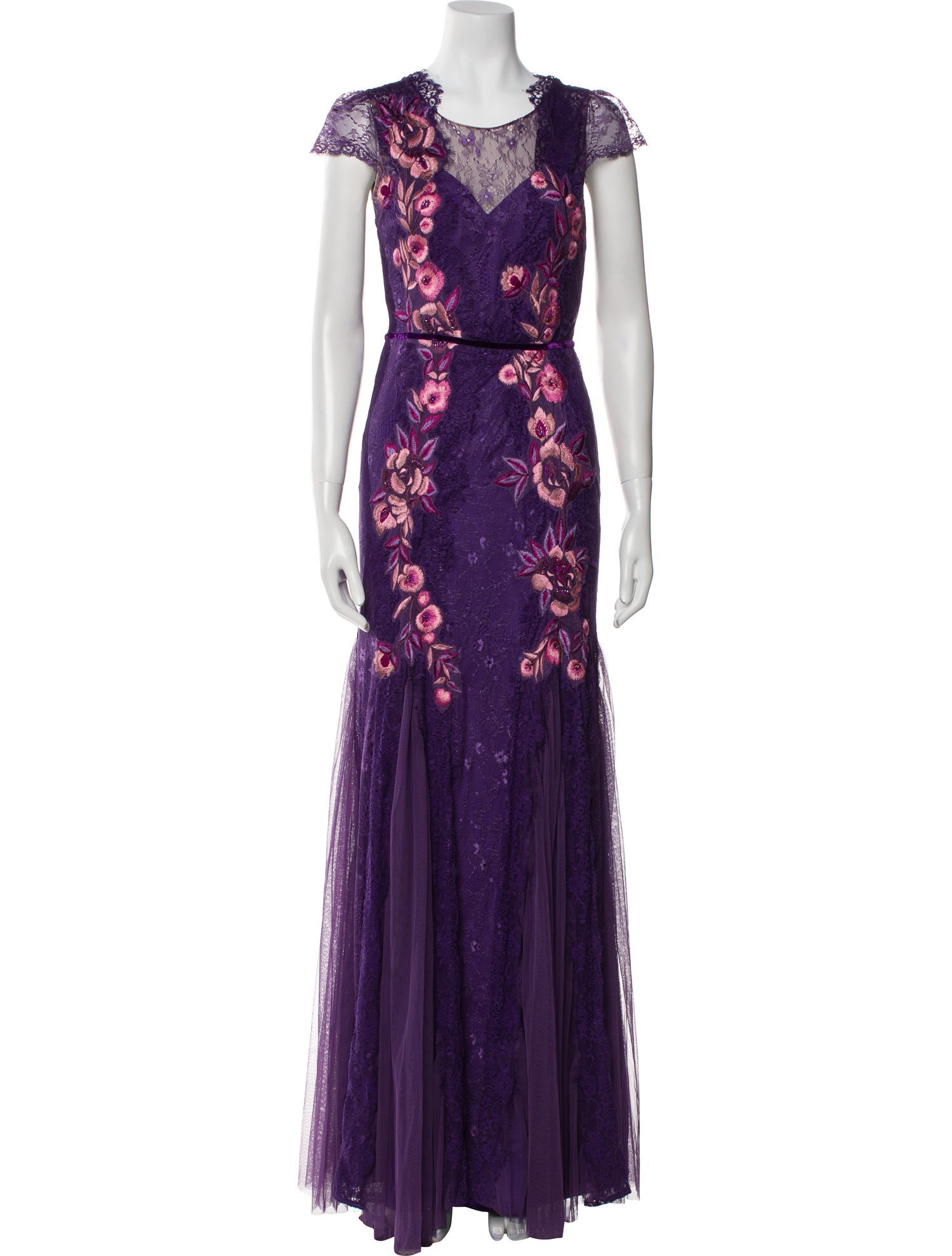 Marchesa Notte Nylon Long Dress