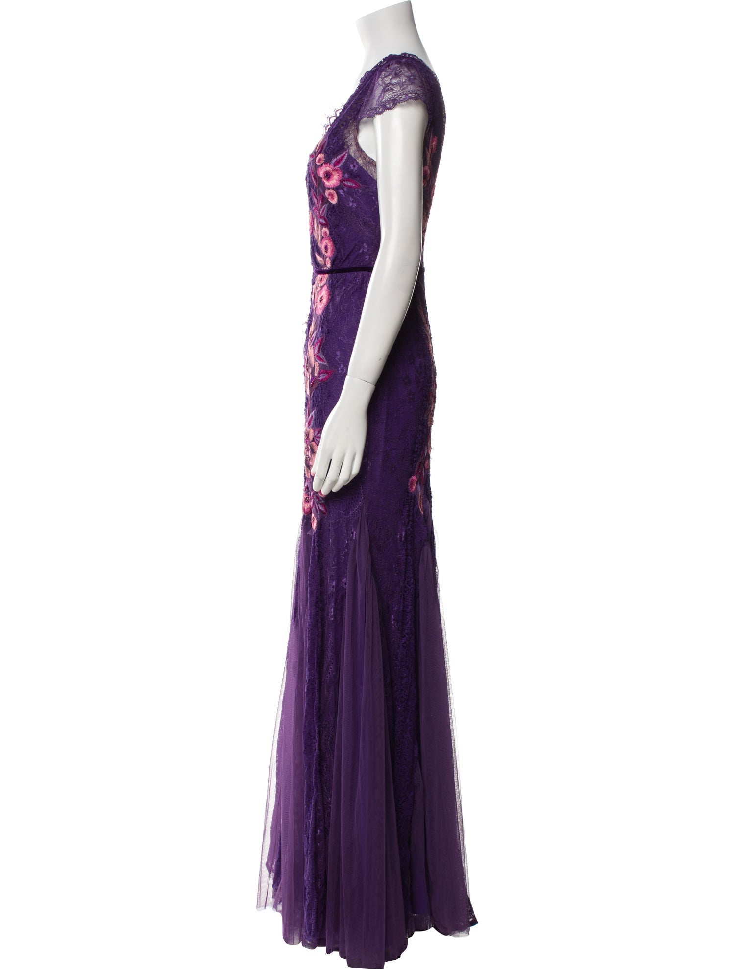 Marchesa Notte Nylon Long Dress