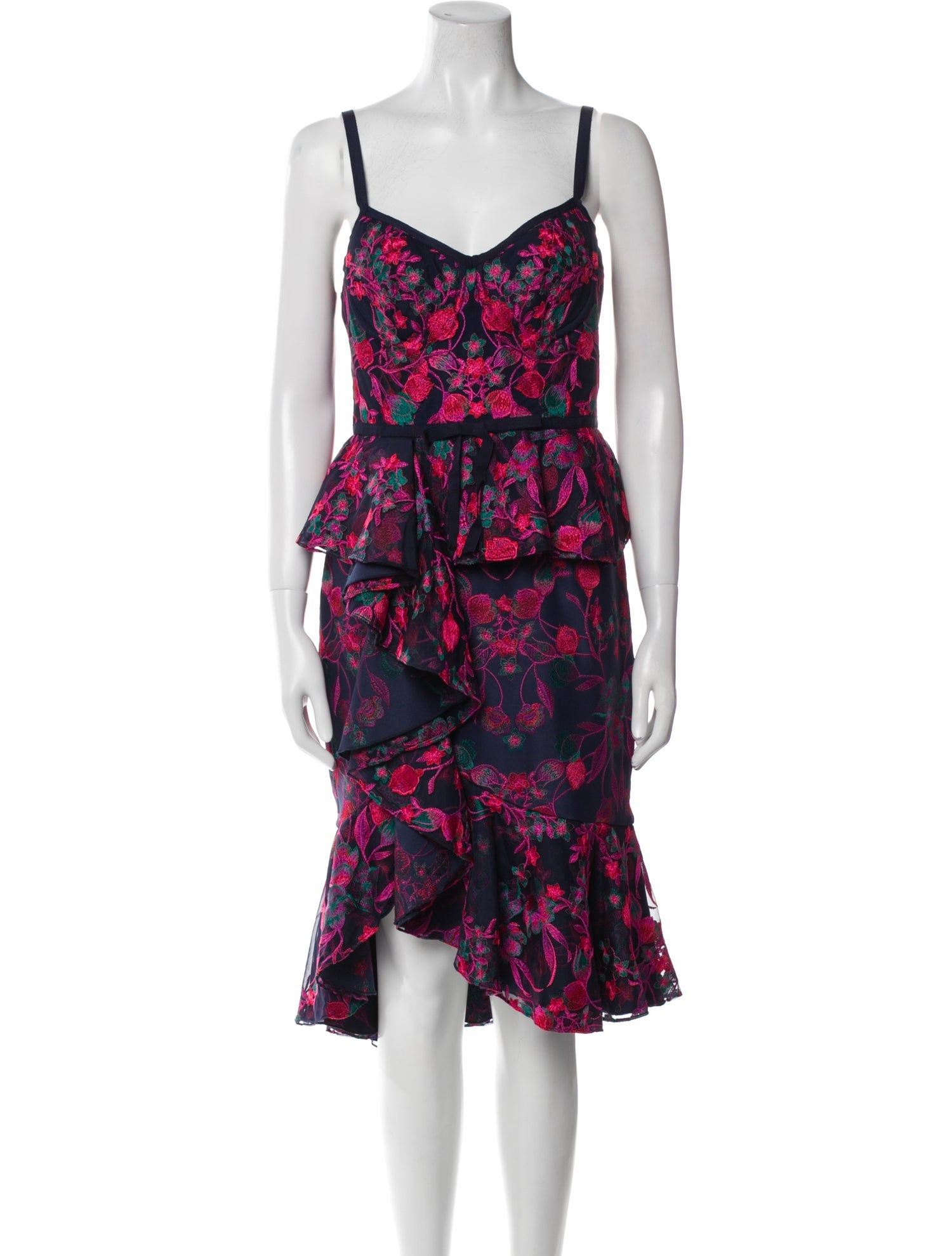 Marchesa Notte Nylon Midi Length Dress w/ Tags