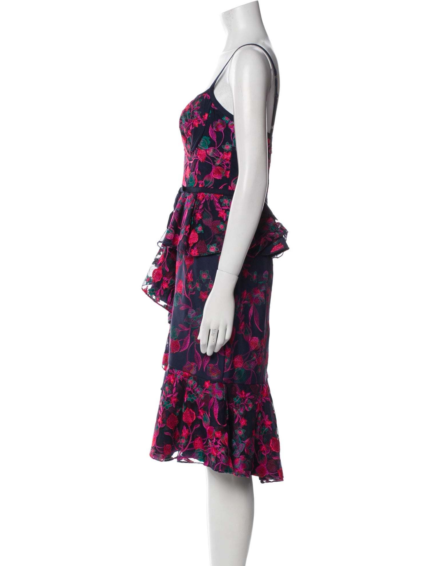 Marchesa Notte Nylon Midi Length Dress w/ Tags