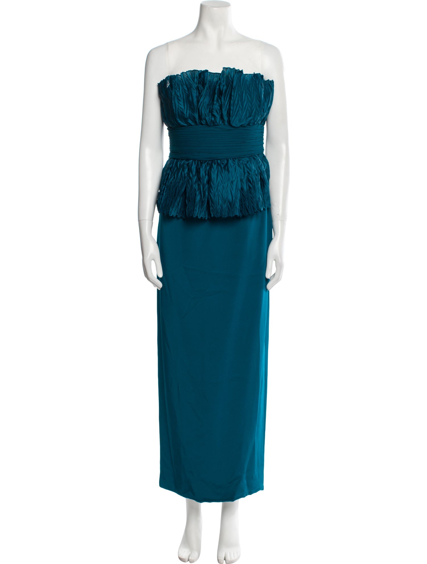 Marchesa Notte Silk Long Dress