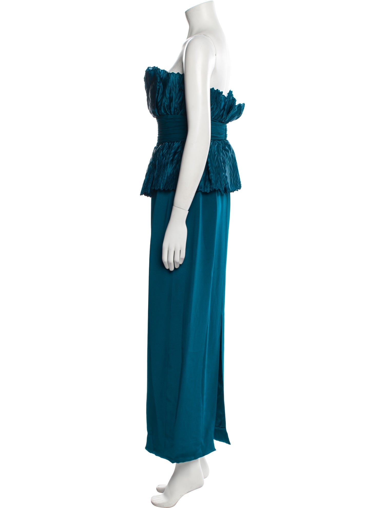 Marchesa Notte Silk Long Dress
