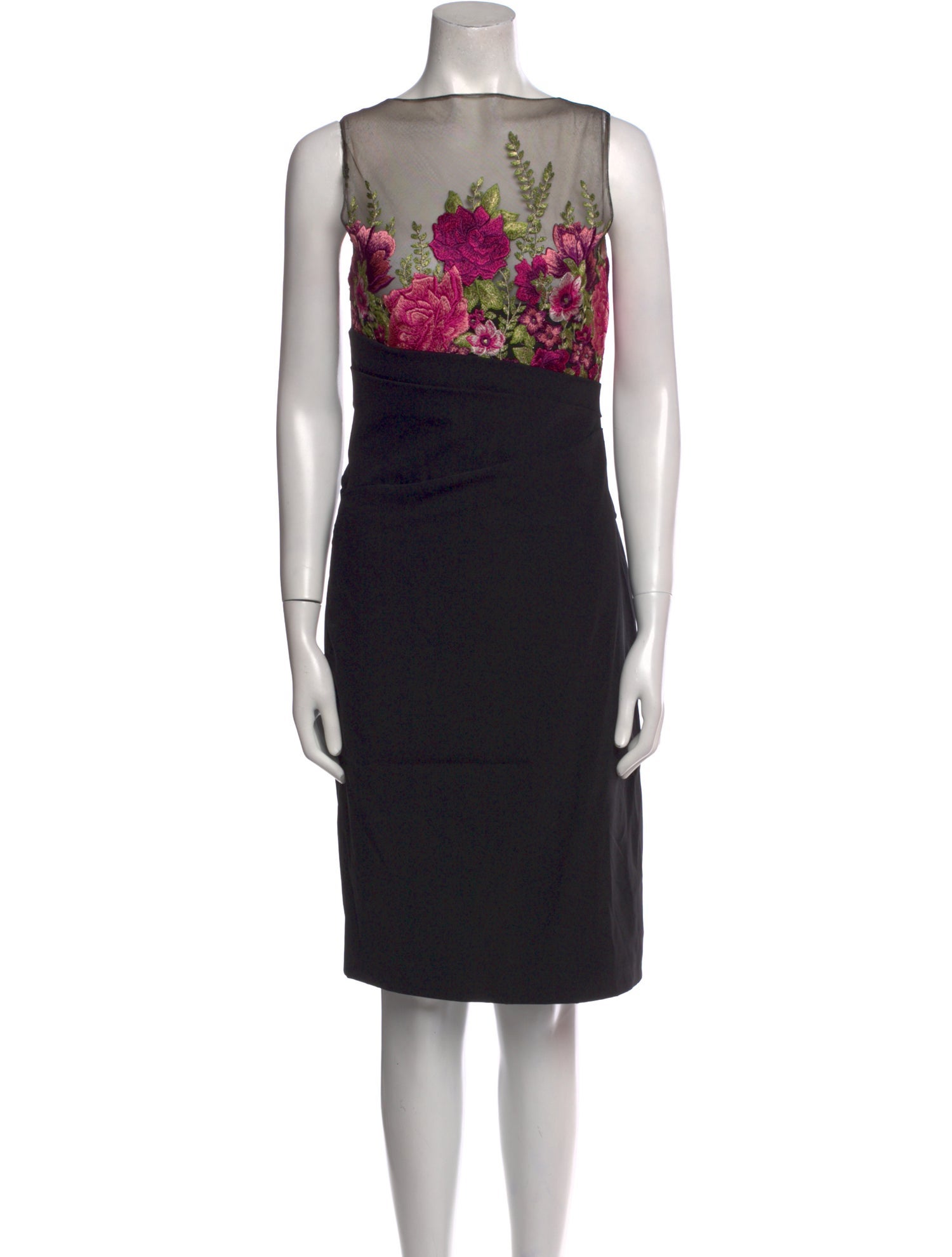 Marchesa Notte Nylon Knee-Length Dress