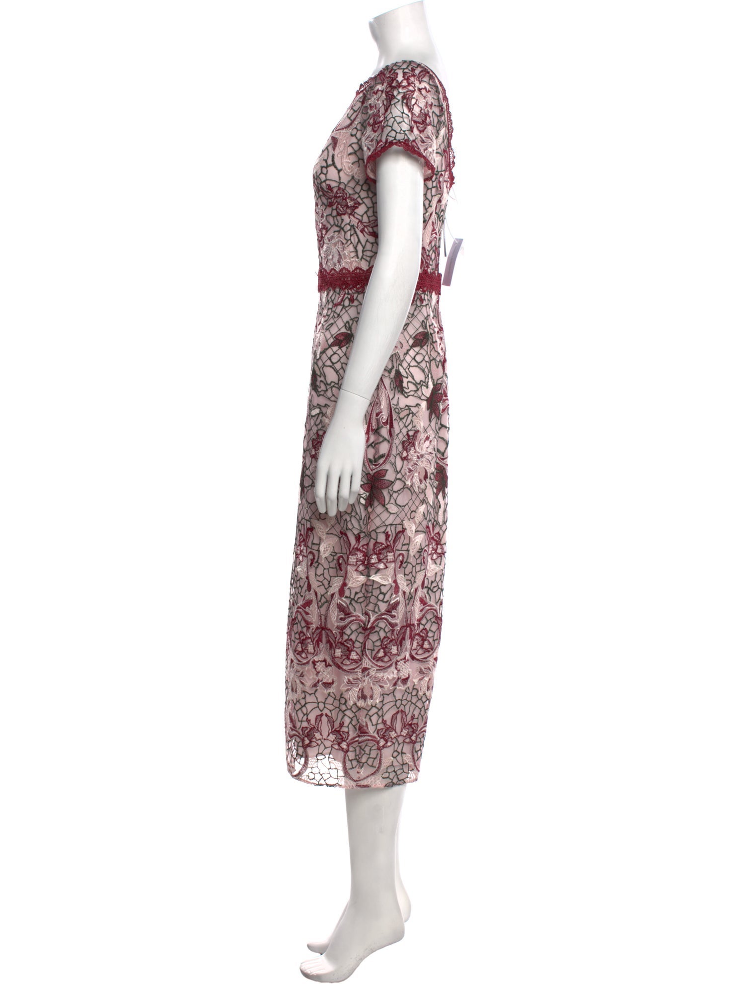 Marchesa Notte Floral Print Long Dress w/ Tags