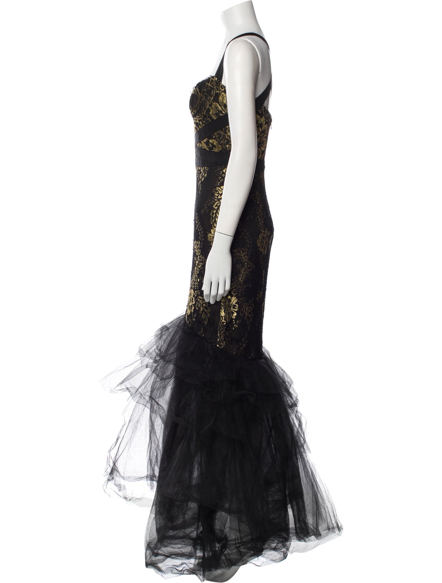Marchesa Notte Nylon Long Dress
