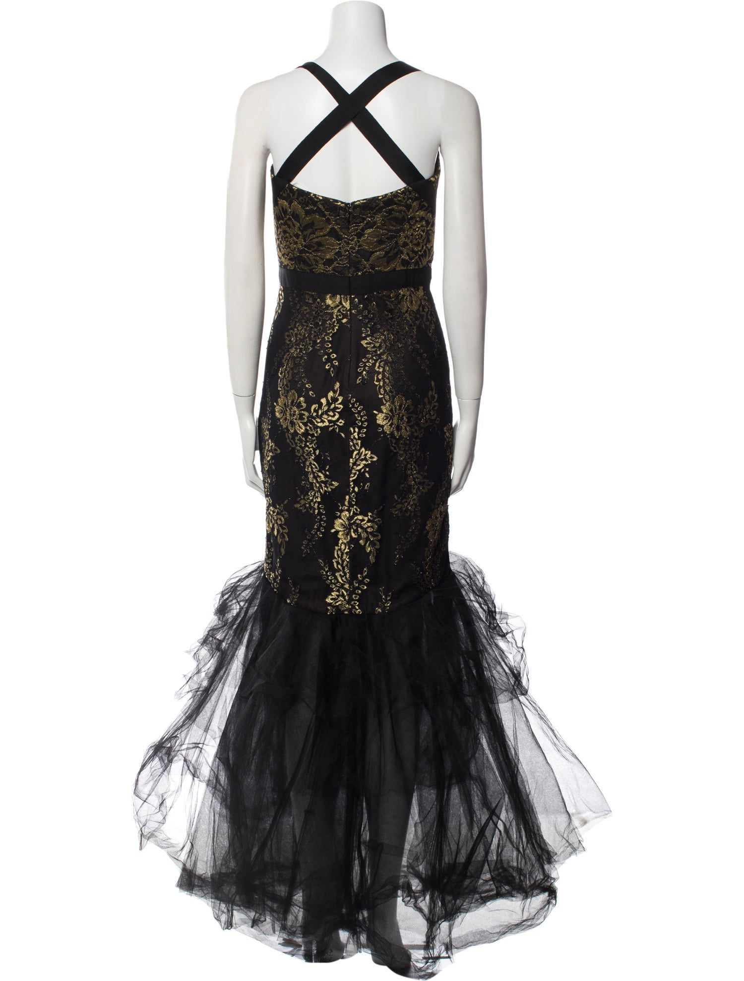 Marchesa Notte Nylon Long Dress