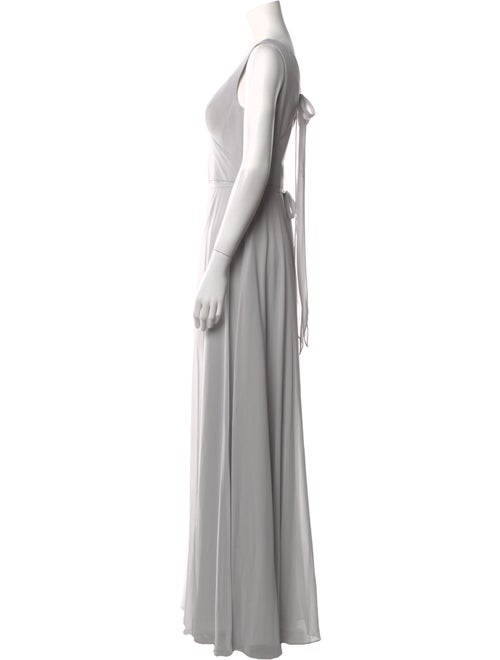 Marchesa Notte V-Neck Long Dress