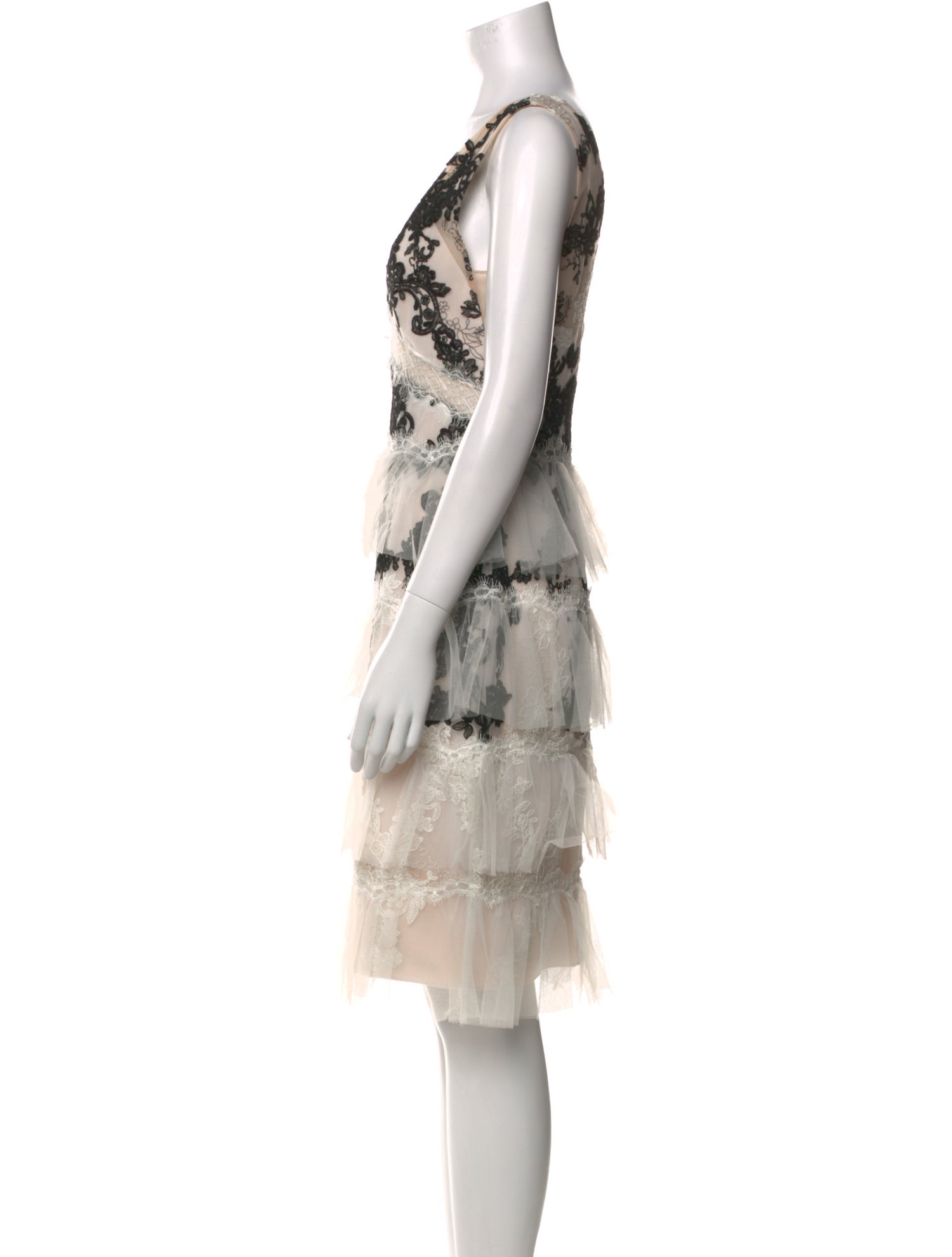 Marchesa Notte Nylon Knee-Length Dress