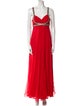 Marchesa Notte Silk Long Dress