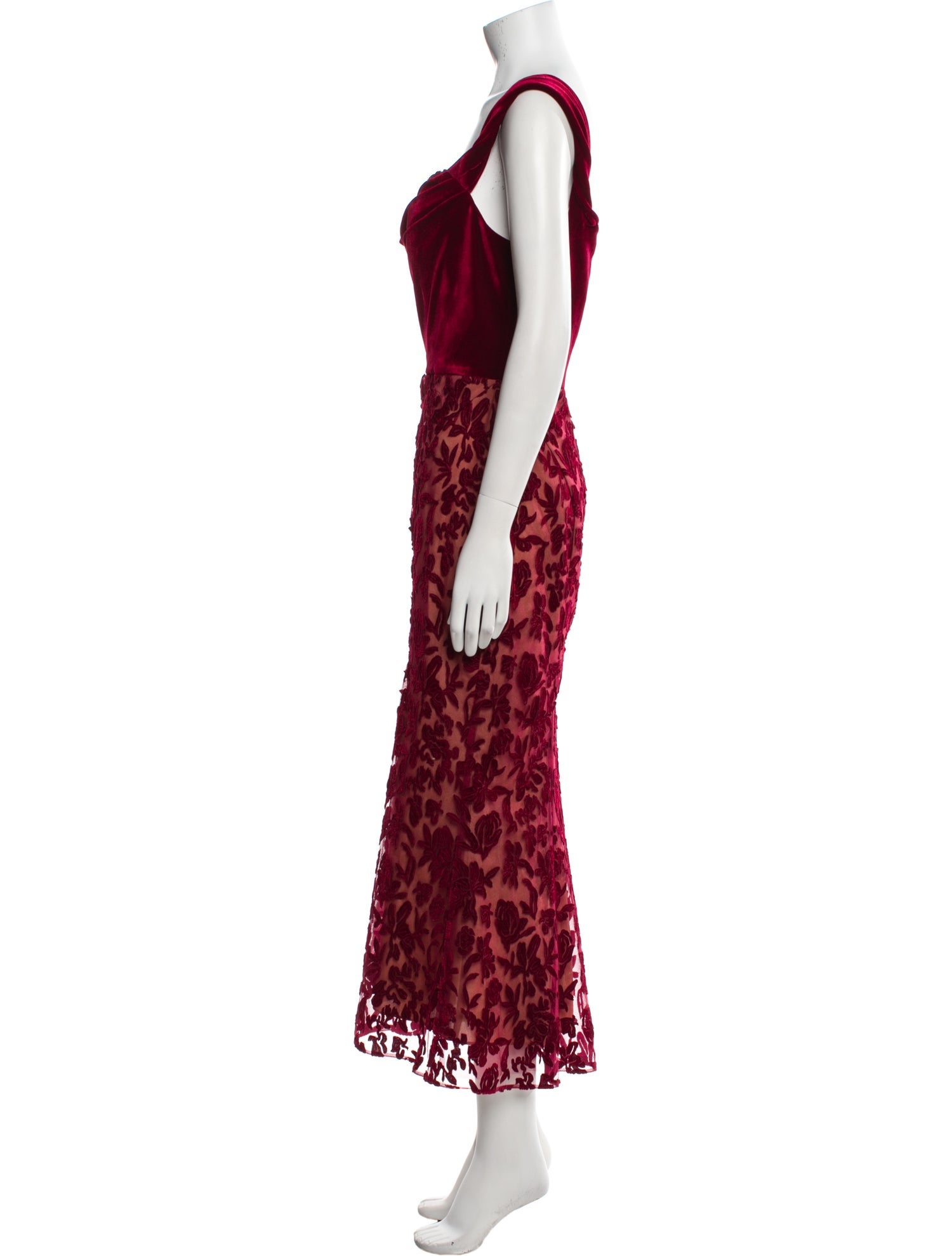 Marchesa Notte Printed Long Dress w/ Tags