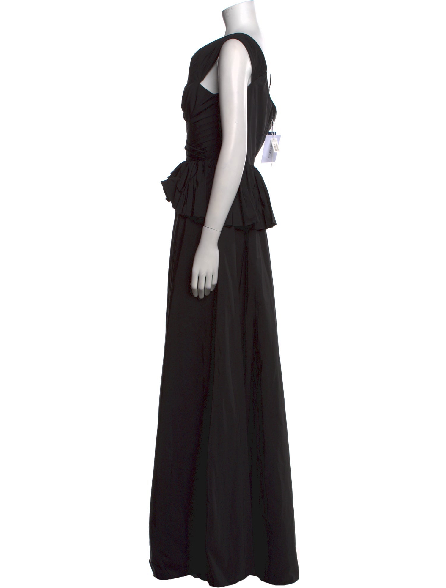 Marchesa Notte V-Neck Long Dress