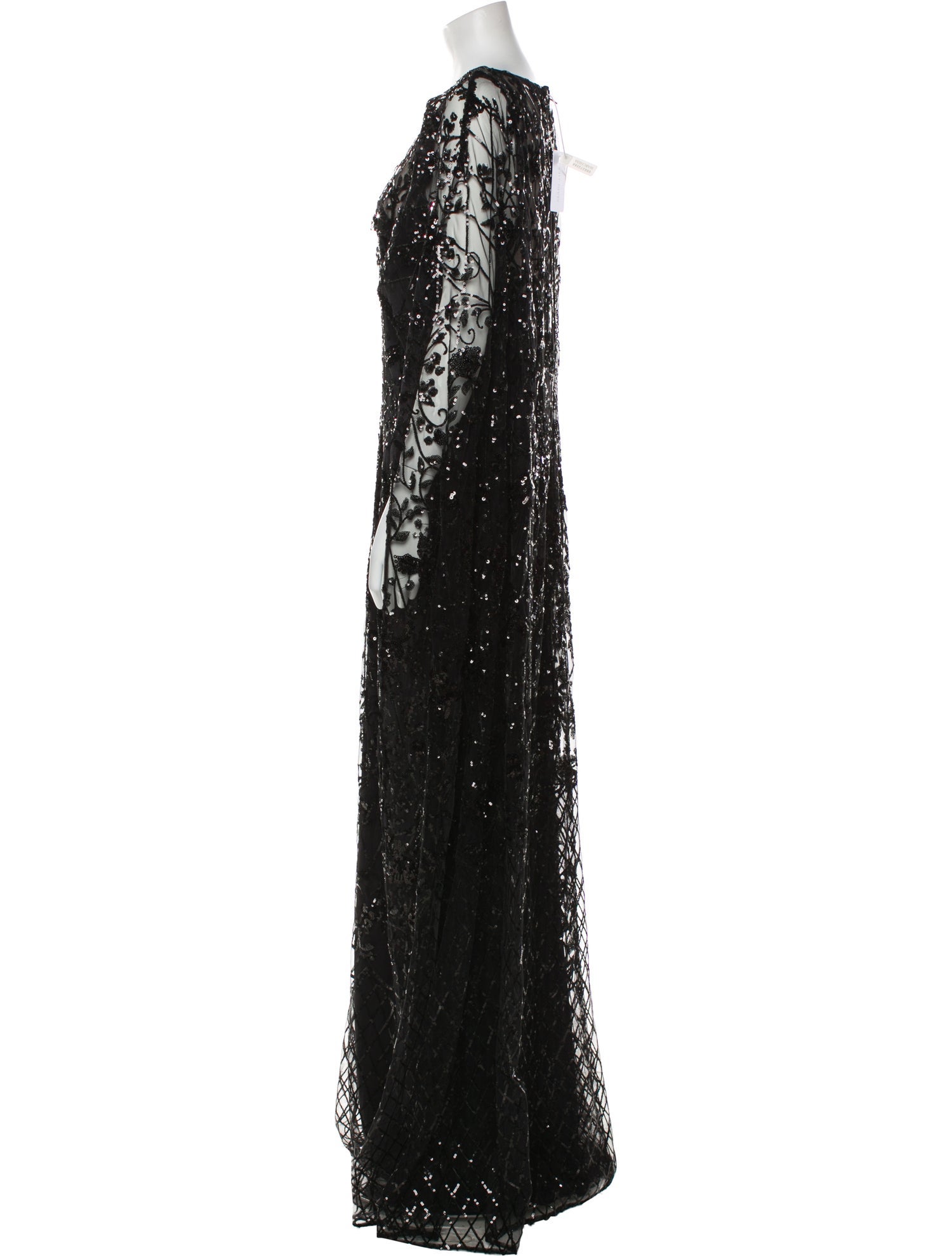 Marchesa Notte Crew Neck Long Dress w/ Tags