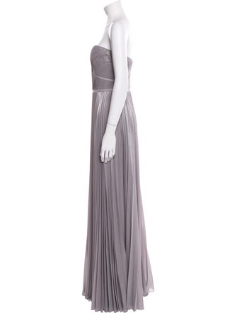 Marchesa Notte Strapless Long Dress