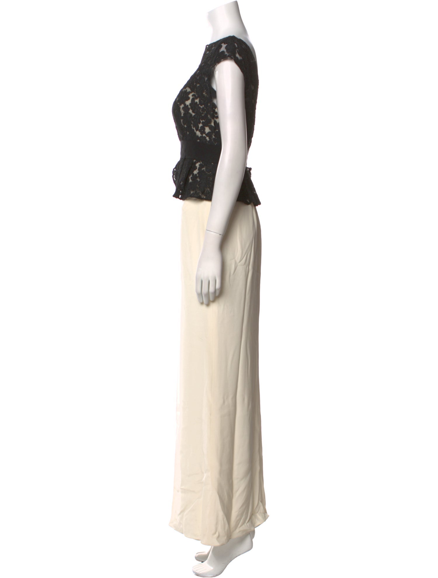 Marchesa Notte Silk Long Dress