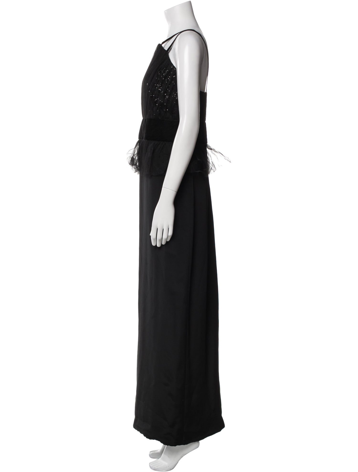 Marchesa Notte Silk Long Dress