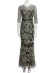 Marchesa Notte Nylon Long Dress
