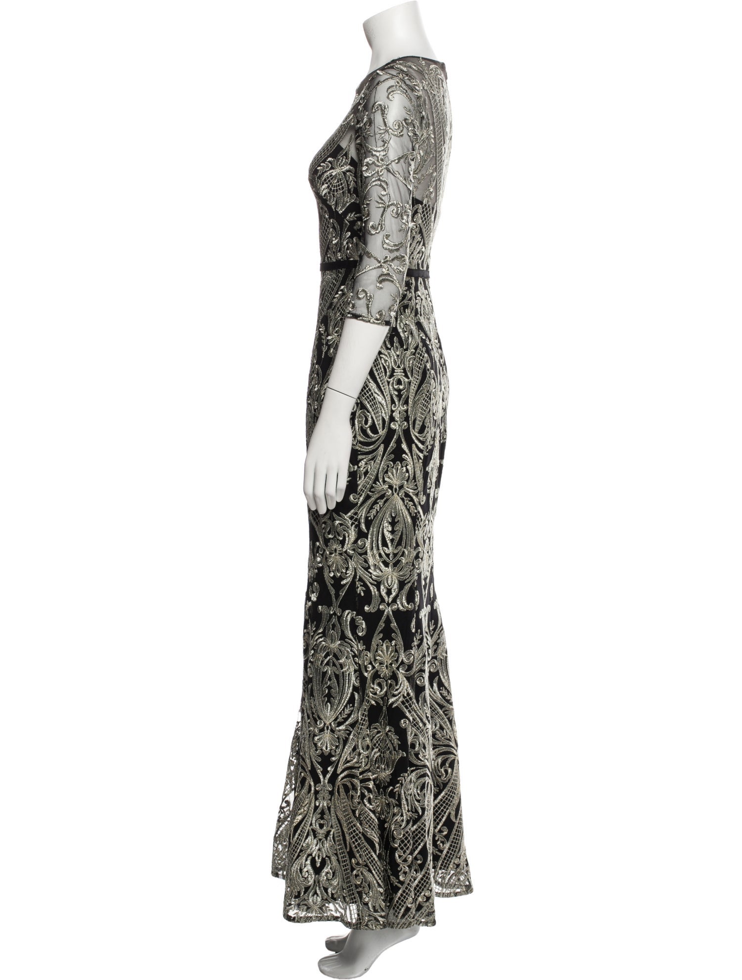Marchesa Notte Nylon Long Dress