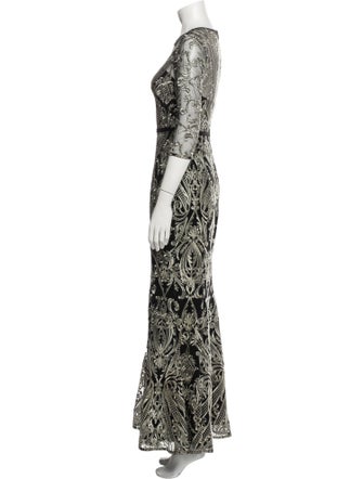 Marchesa Notte Nylon Long Dress