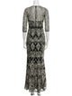 Marchesa Notte Nylon Long Dress