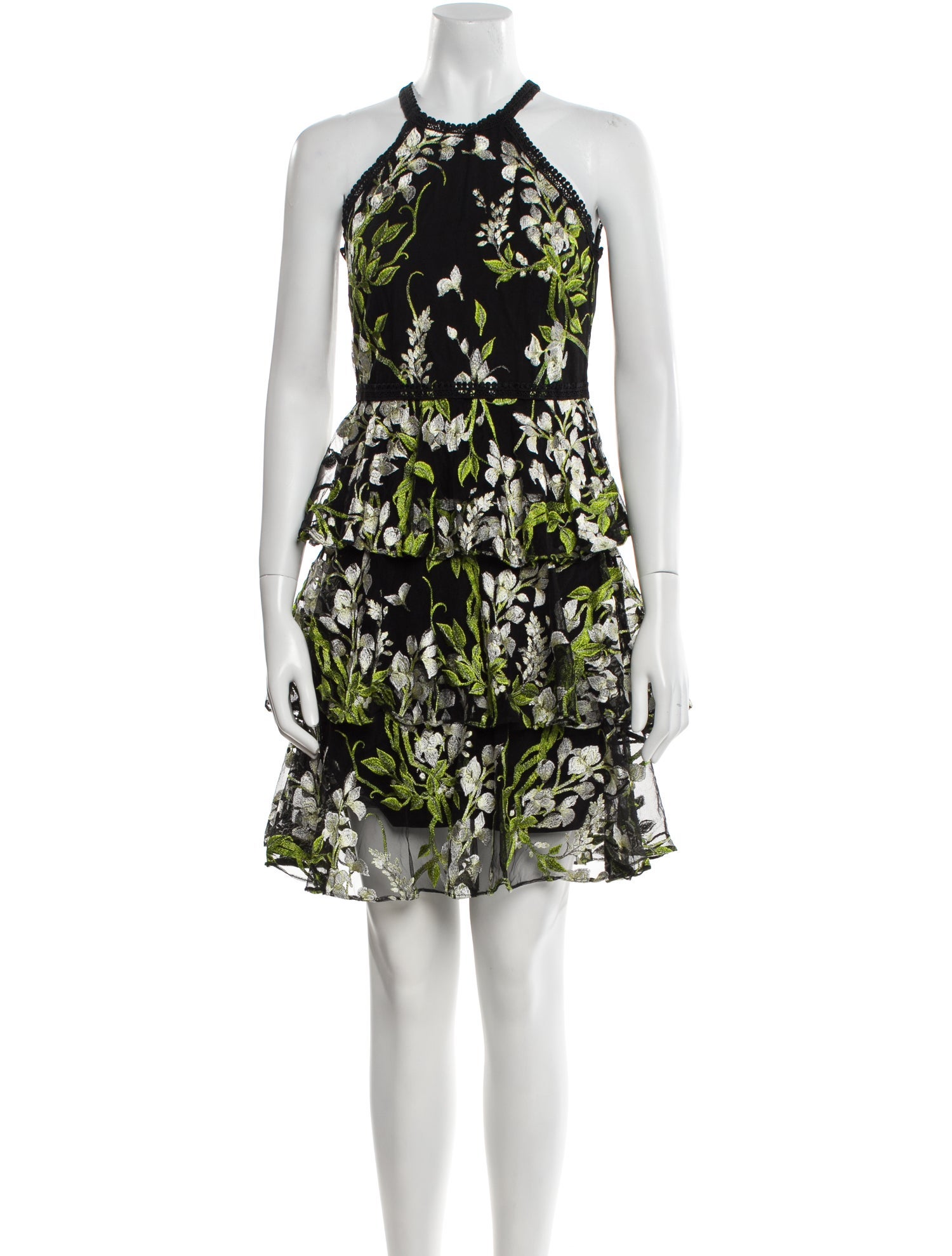 Marchesa Notte Nylon Knee-Length Dress