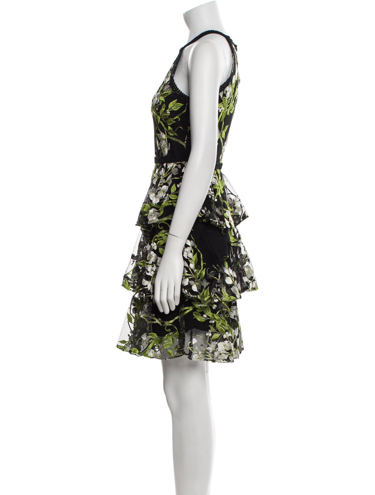 Marchesa Notte Nylon Knee-Length Dress