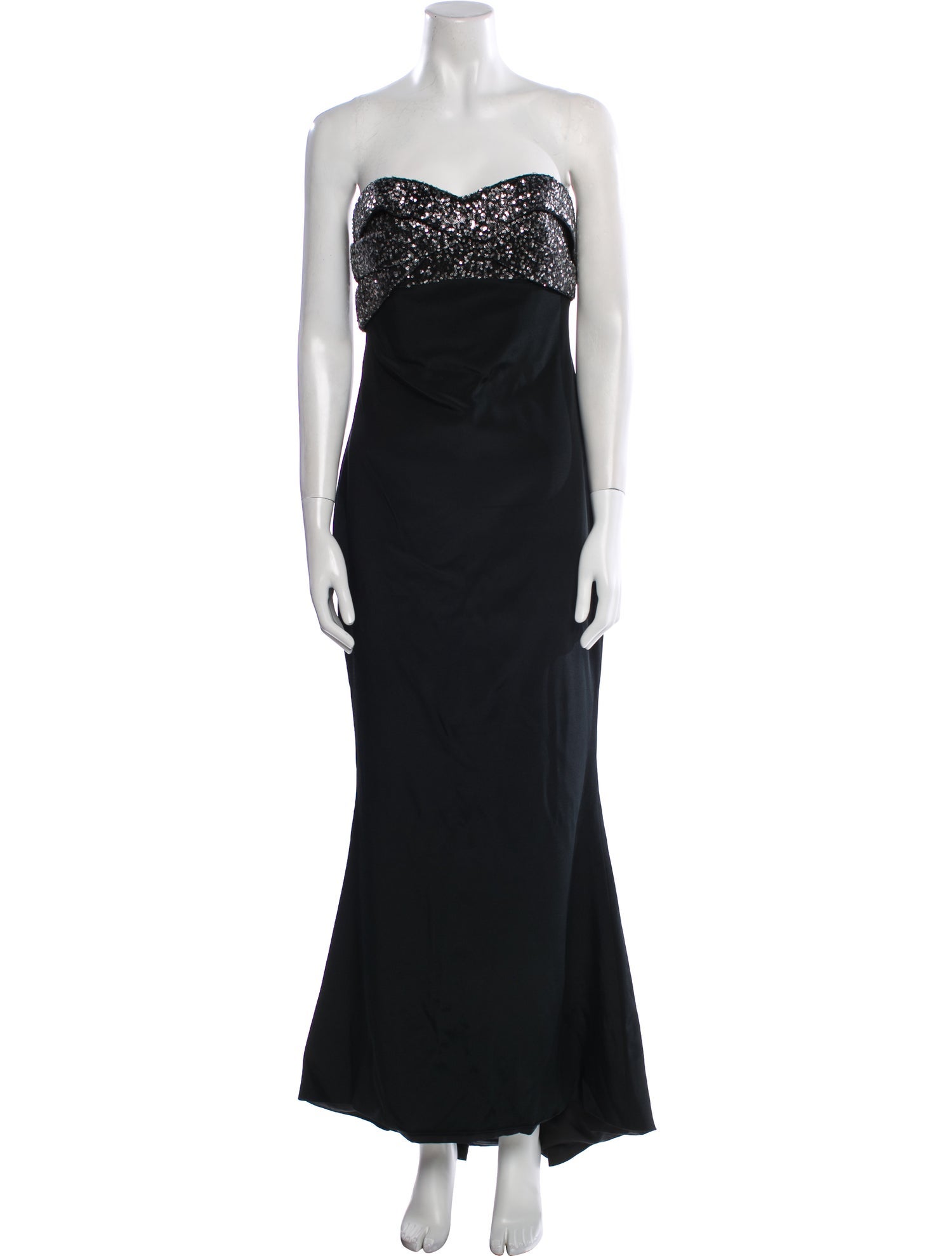 Marchesa Notte Silk Midi Length Dress